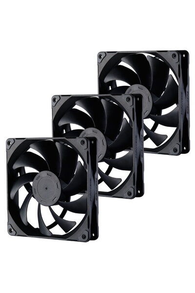 Phanteks Ανεμιστήρας M25 PWM, 3 τεμάχια - 140mm, Μαύρος