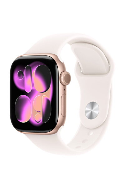 Apple Carcasă din aluminiu auriu-roz de 42 mm pentru ceasuri seria 11 GPS cu ...