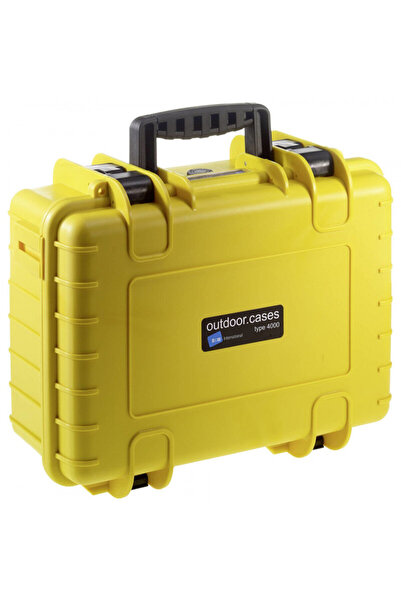 B&W Case/Bag Type 4000 yellow incl. pre-cut foam
