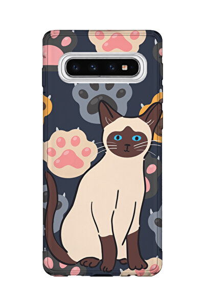 lelia حافظة هاتف شفافة مطبوعة متوافقة مع هاتف سامسونج جالاكسي S10 |   المجموع...