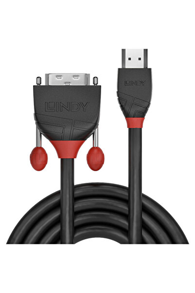 LİNDY Cablu HDMI la DVI-D de 5 m, linie neagră