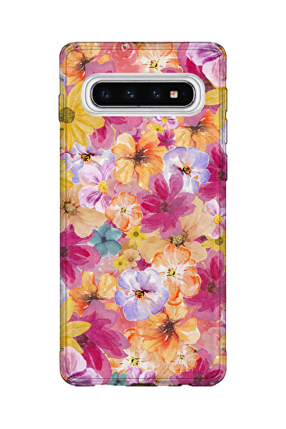 lelia حافظة هاتف شفافة مطبوعة متوافقة مع هاتف سامسونج جالاكسي S10 |   مجموعة ...