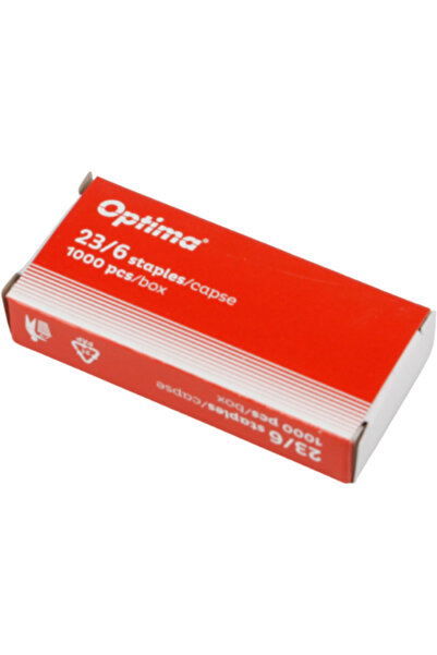 Optima Staples 23/6, 1000 pcs/box,