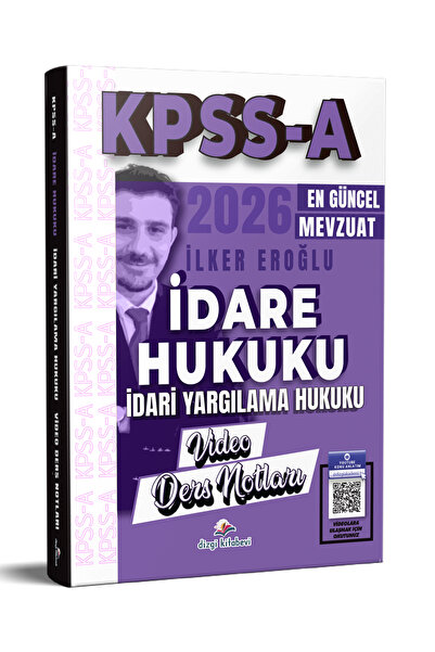 Dizgi Kitap 2026 Kpss A İdare Hukuku İdari Yargılama Hukuku Video Ders Notlar...