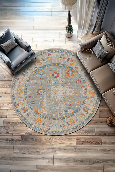 BigArts Home Modern Sanat Serisi Soyut Fırça Darbeli Kaymaz Taban Salon Mutfa...