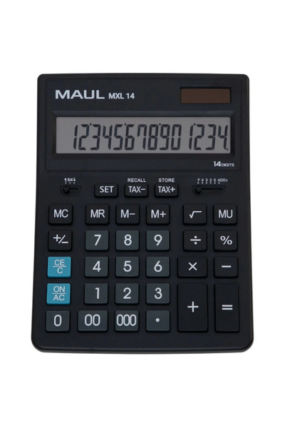 MAUL MXL14 Офис калкулатор, 14 цифри - черен