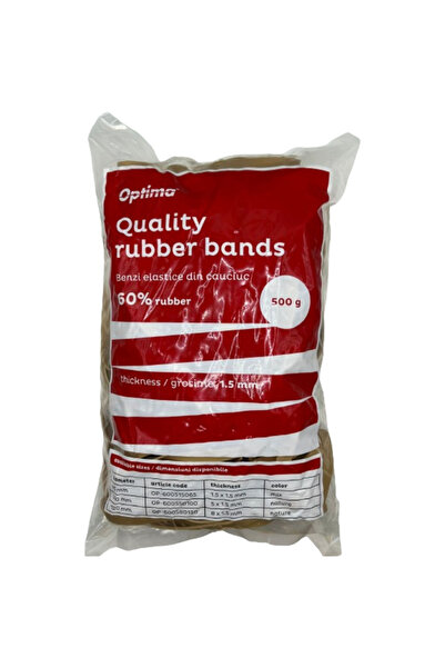 Optima Rubber Bands, 60% Rubber, 500g/bag, D 80, thickness 8mm x 1.5mm, -