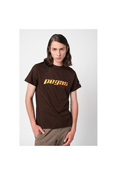 Pegas TRICOU LOGO ORANGE BĂRBAȚI CAFEA-L