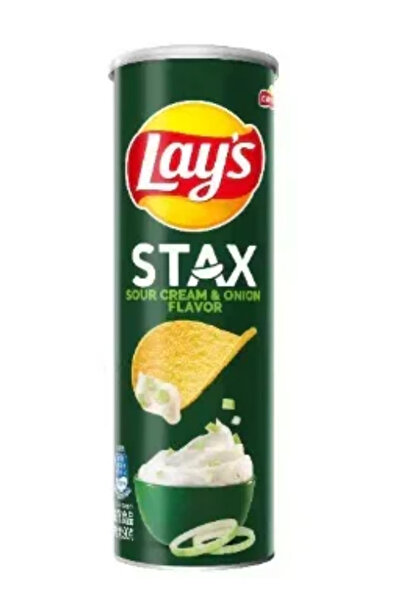 Lay's رقائق البطاطس بنكهة الكريمة الحامضة والبصل، 24 قطعة × 90 غرام