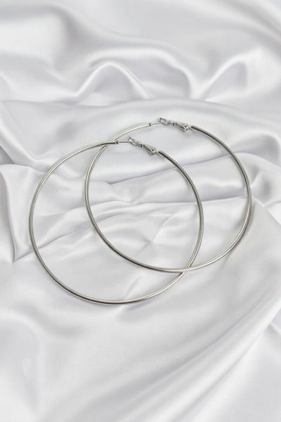 Jadem Gold 316L Stainless Steel 75 mm Hoop Earrings