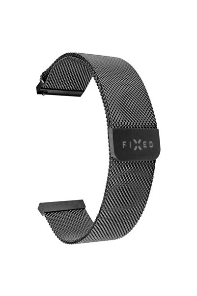 FIXED Mesh Strap for Smartwatch, Quick Release 22mm, Black