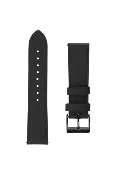 FIXED Leather Strap for Smartwatch 22mm wide, Black