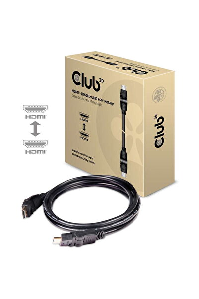 Club 3D Cablu HDMI A -> A 2.0, rotativ la 360°, 4K60Hz UHD, 2 m