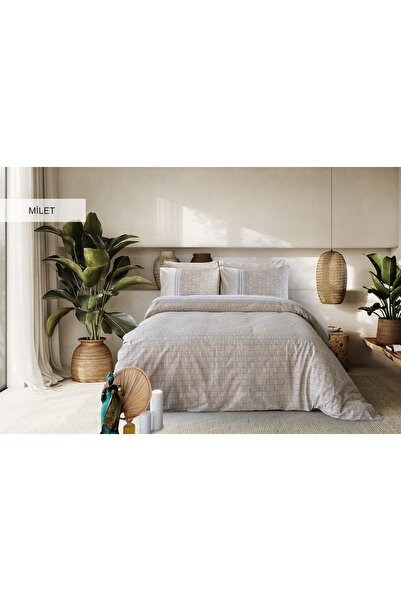 İyi Geceler İstanbul 100% Cotton Ranforce Double Bedding Set Mi̇let