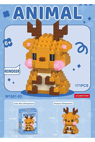 senacacollection Geyikli Bricks Yapı Oyuncak Lego 1 ADET