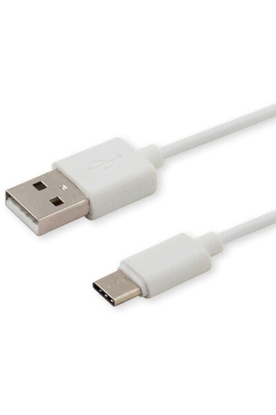 Savio Cablu de date CL-125 USB 1 m USB 2.0 USB A USB C Alb
