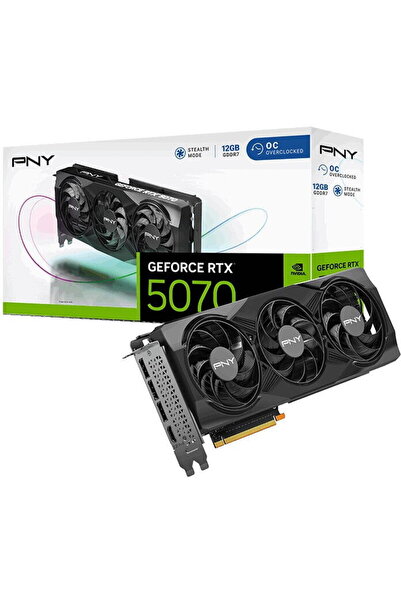 PNY GeForce RTX™ 5070, 12GB GDDR7, 192-bit