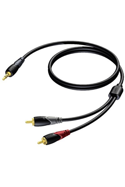 PROCAB MUFĂ STEREO JACK 3,5 MM MASCULINĂ - 2X RCA/CINCH MASCULINĂ 5 M