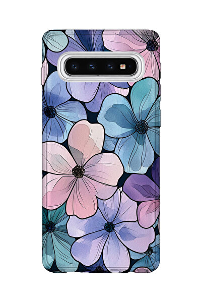 lelia حافظة هاتف شفافة مطبوعة متوافقة مع هاتف سامسونج جالاكسي S10 |   مجموعة:...