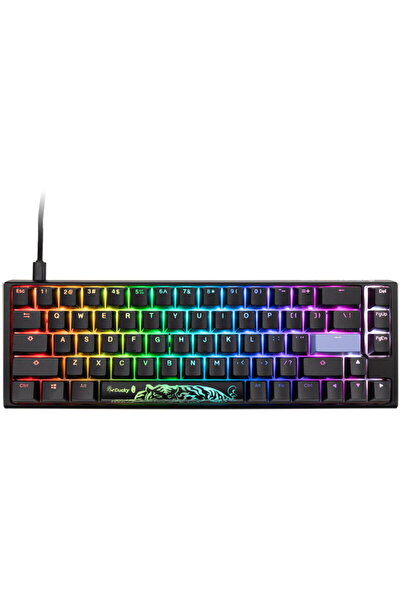 Ducky Tastatură de gaming One 3 Classic SF alb-negru, LED RGB - MX-Albastru (...
