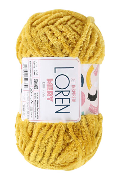 bi ters bi düz Loren Mery No: 409 Mustard Color