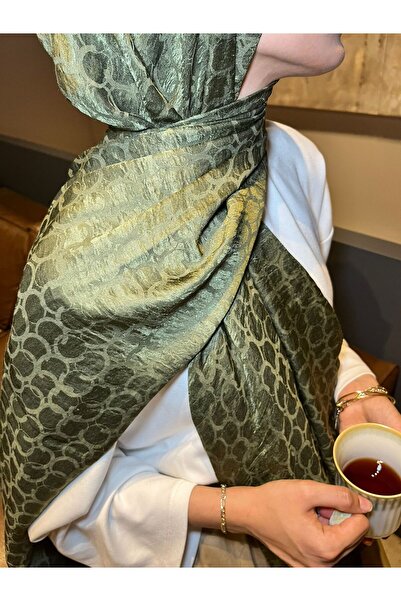 muhayyel scarf Ayrobin Jakarlı Halka Desen Şal