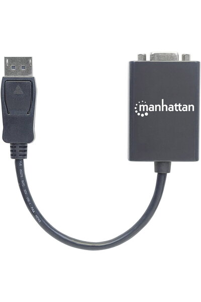 MANHATTAN Cablu DisplayPort St/Bu DP->HD15, Negru