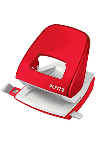 Leitz WOW 5008 NeXXt Series Metal Punch, 30 Sheets, Red