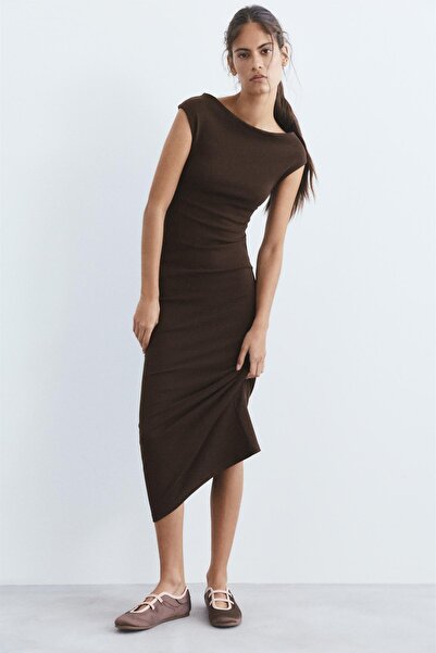 Pull & Bear Open back midi dress