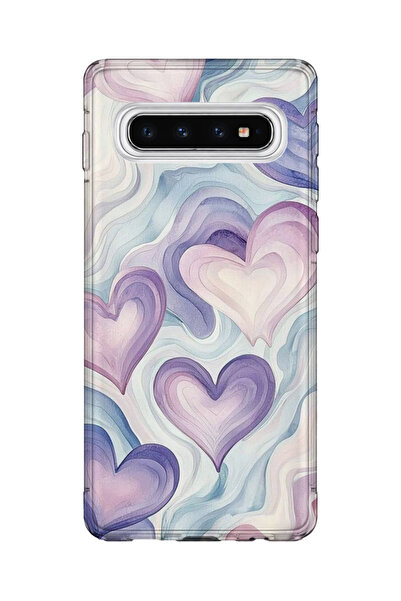 lelia حافظة هاتف شفافة مطبوعة متوافقة مع هاتف سامسونج جالاكسي S10 |   مجموعة:...