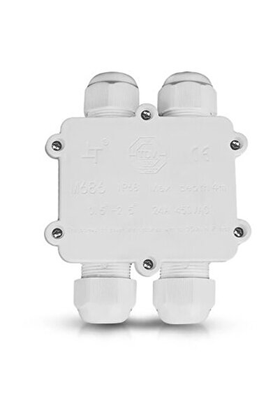 V-TAC CONECTOR TERMINAL 4PINI 8-12MM IP68 - ALB