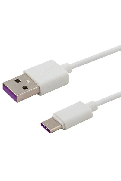 Savio USB кабел за данни – USB тип C 5A, 1 м CL-126 бял