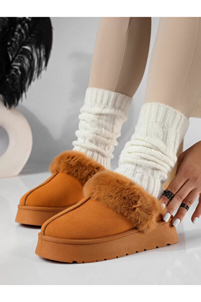 Zaira Women's fur-lined Ug-type boots made of brown eco- Leather Melba #20222...