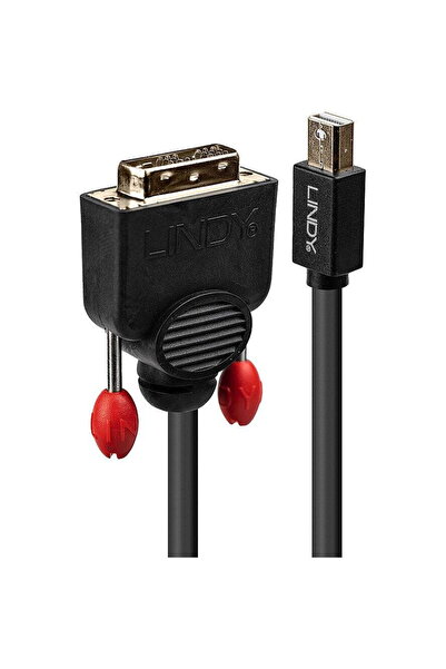 LİNDY Adaptor Mini-DisplayPort la DVI-D negru, 2 m