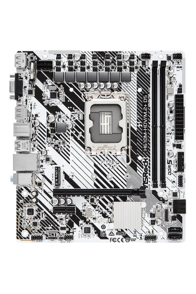 ASROCK ASRock H610M-HDV/M.2+ D5 motherboard, Intel H610, LGA 1700, mATX