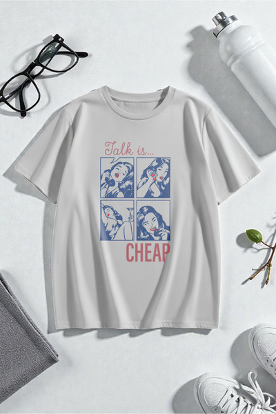 trendypassion Talk unisex este un tricou oversize cu imprimeu ieftin