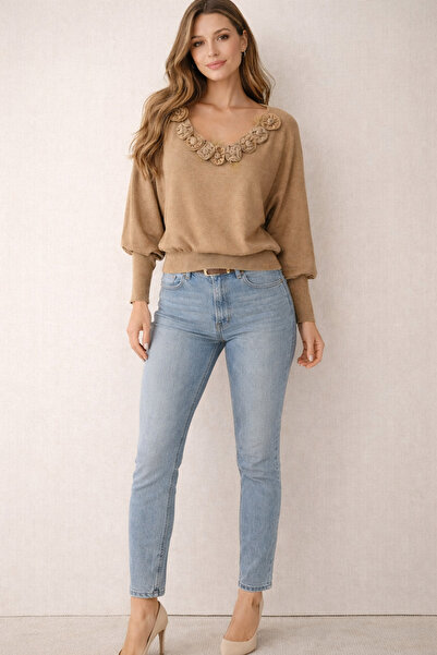 Kayra بلوزة تركية بياقة فيونكة من تووميل