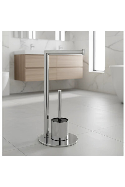 Herum Suport pentru hârtie igienică, suport pentru perie de toaletă și set de...