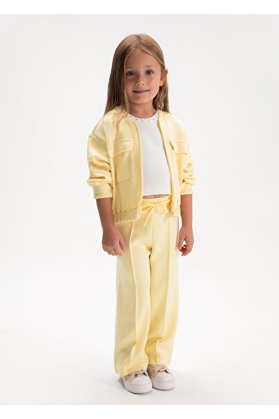 MAYORAL Set trening cu pantaloni largi pentru fete, galben