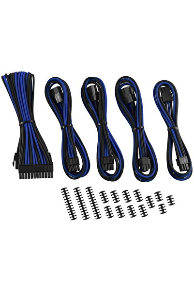 CableMod Kit extensie cablu Classic ModMesh - Seria 8+6 - Negru/Albastru