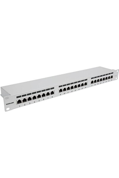 Intellinet Panou de patch-uri FTP Cat6a cu 24 de porturi, gri