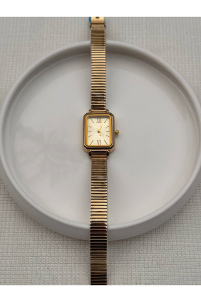 Betüştakıevi Gold Women's Wristwatch – Classic Design with Roman Numerals