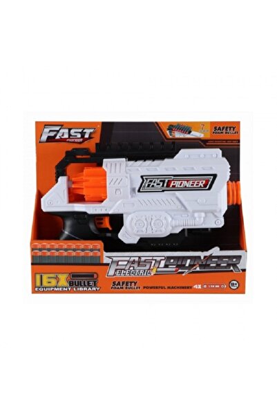 Fast Pioneer Electric toy gun with foam bullets, 16 projectiles,