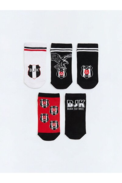 LC Waikiki Beşiktaş Desenli Erkek Çocuk Patik Çorap 5'li