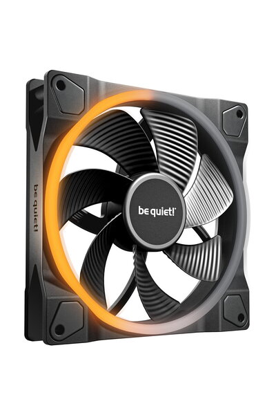 Be Quiet! Ventilator inversat Light Wings PWM de 140 mm, negru, ARGB