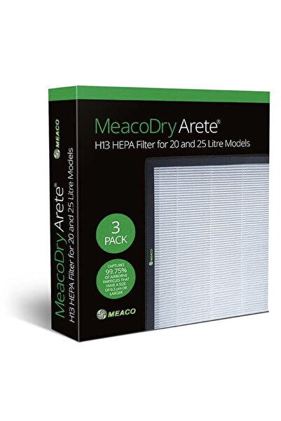 Meaco HEPA H13 филтри за влагоабсорбатори Arete 20L/25L, комплект от 3 броя, ...