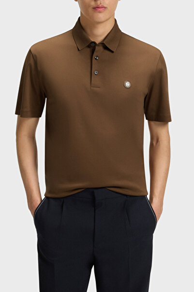 BOSS % 100 Pamuk Regular Fit Düğmeli Polo Yaka T Shirt Erkek POLO YAKA T SHİR...