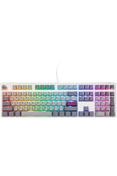 Ducky Tastatură de gaming One 3 Mist Grey RGB LED - MX-Red (SUA)