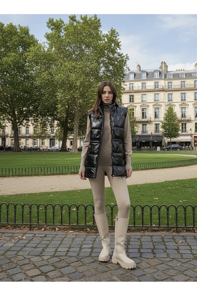 bellura Women's Shiny Vest