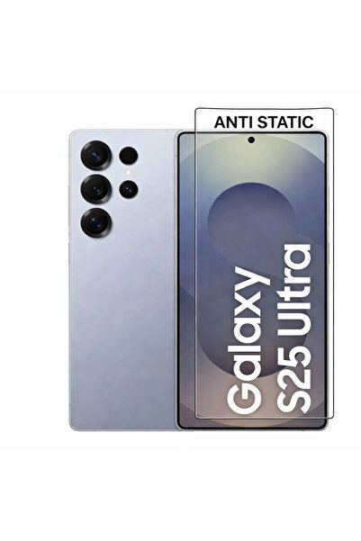 bzontech واقي شاشة مضاد للكهرباء الساكنة متوافق مع سامسونج S25 ألترا، زجاج مق...